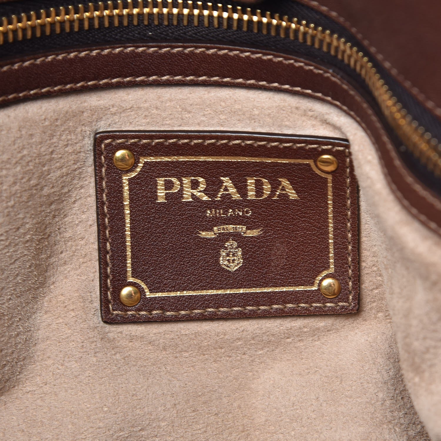 Prada Soft Calf Tote Nocciolo 7 of 14