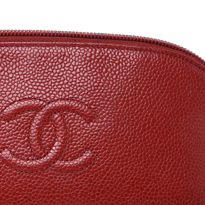 Chanel Caviar Timeless CC Cosmetic Pouch Red 10 of 12