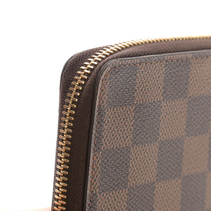 Louis Vuitton Damier Ebene Clemence Wallet Rose Ballerine 8 of 11