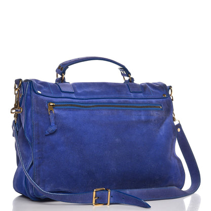 Proenza Schouler Suede PS1 Large Satchel Cobalt 3 of 20