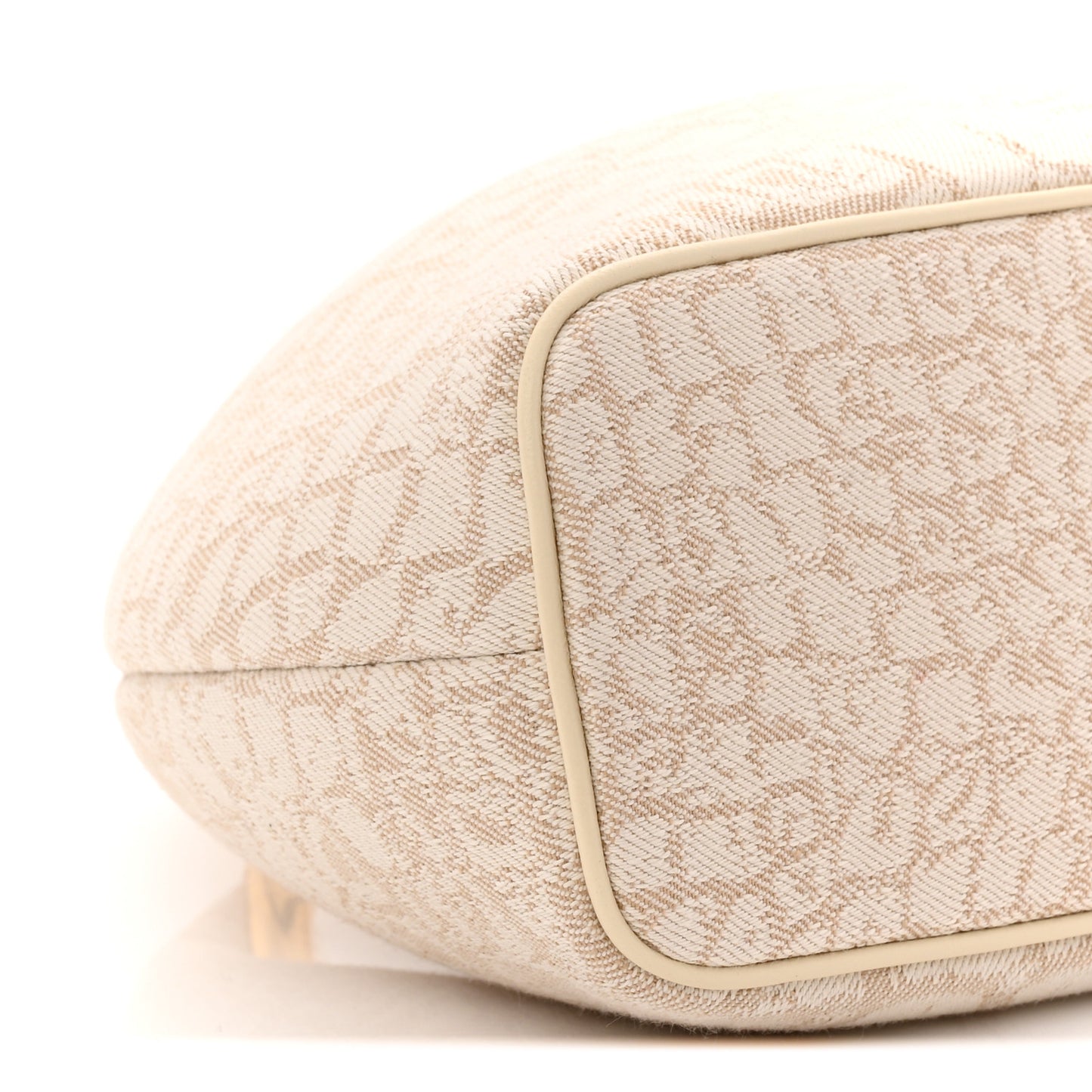 Cotton Le Petit Calino Ring Top Handle Bag Croco Beige