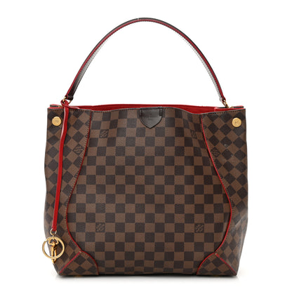 Louis Vuitton Damier Ebene Caissa Hobo Cherry 1 of 22
