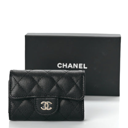Chanel Caviar Quilted Classic 4 Key Holder Wallet Black 10 of 10