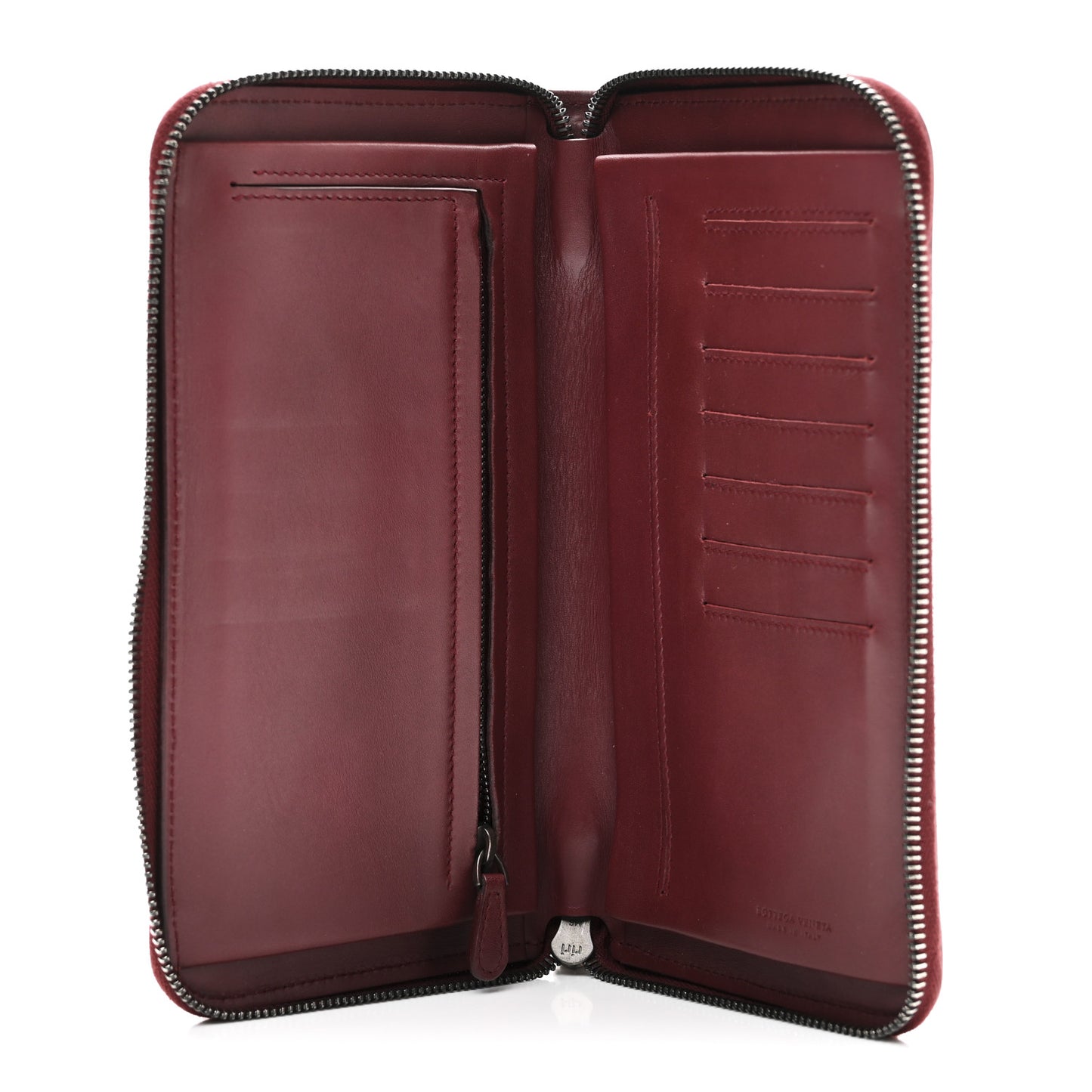 Nappa Intrecciato Travel Organizer Wallet Red