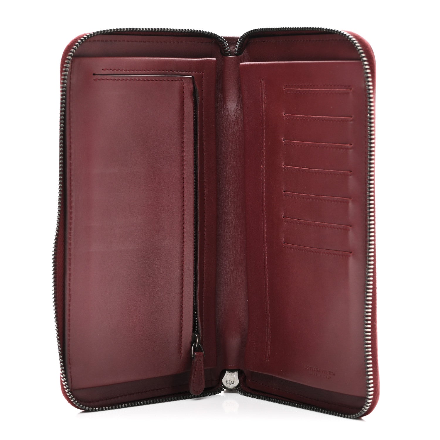 Bottega Veneta Nappa Intrecciato Travel Organizer Wallet Red 5 of 8