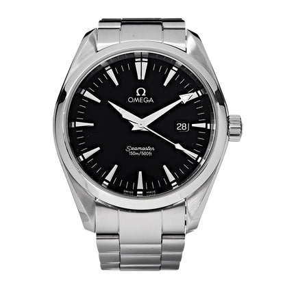 Omega Stainless Steel 39mm Seamaster Aqua Terra Quartz Watch Black 2517.50 1 of 7