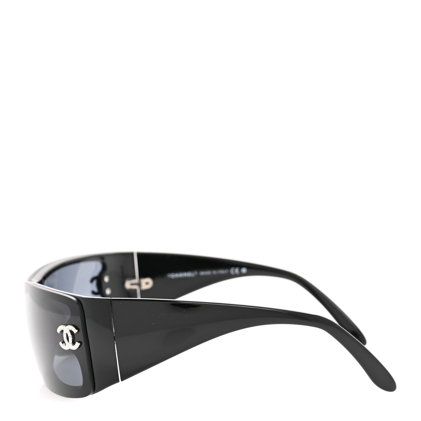 Acetate Shield Sunglasses 5088-B Black