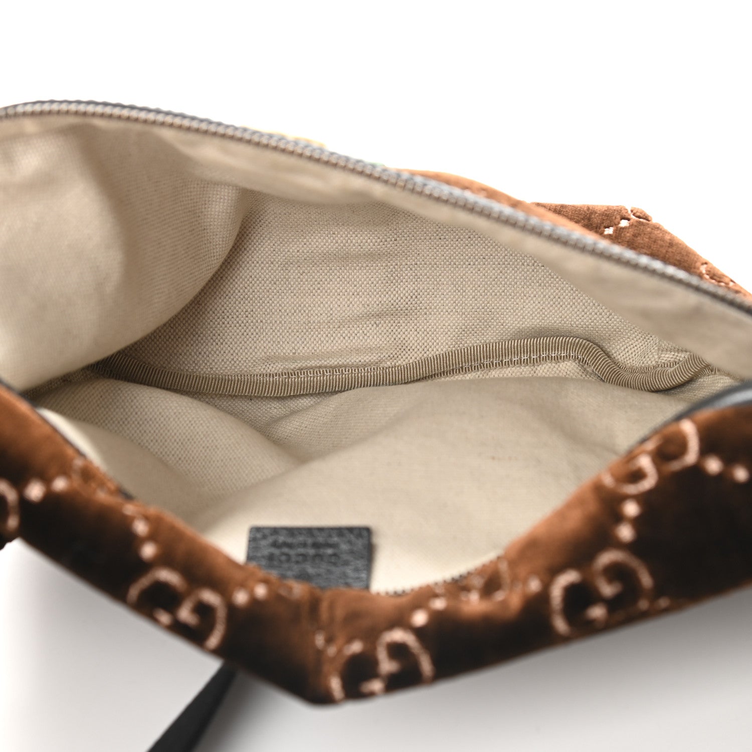 Gucci GG Monogram Velvet Belt Bag Brown 5 of 9