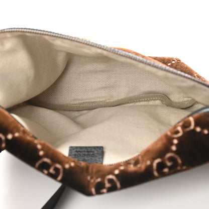 Gucci GG Monogram Velvet Belt Bag Brown 5 of 9