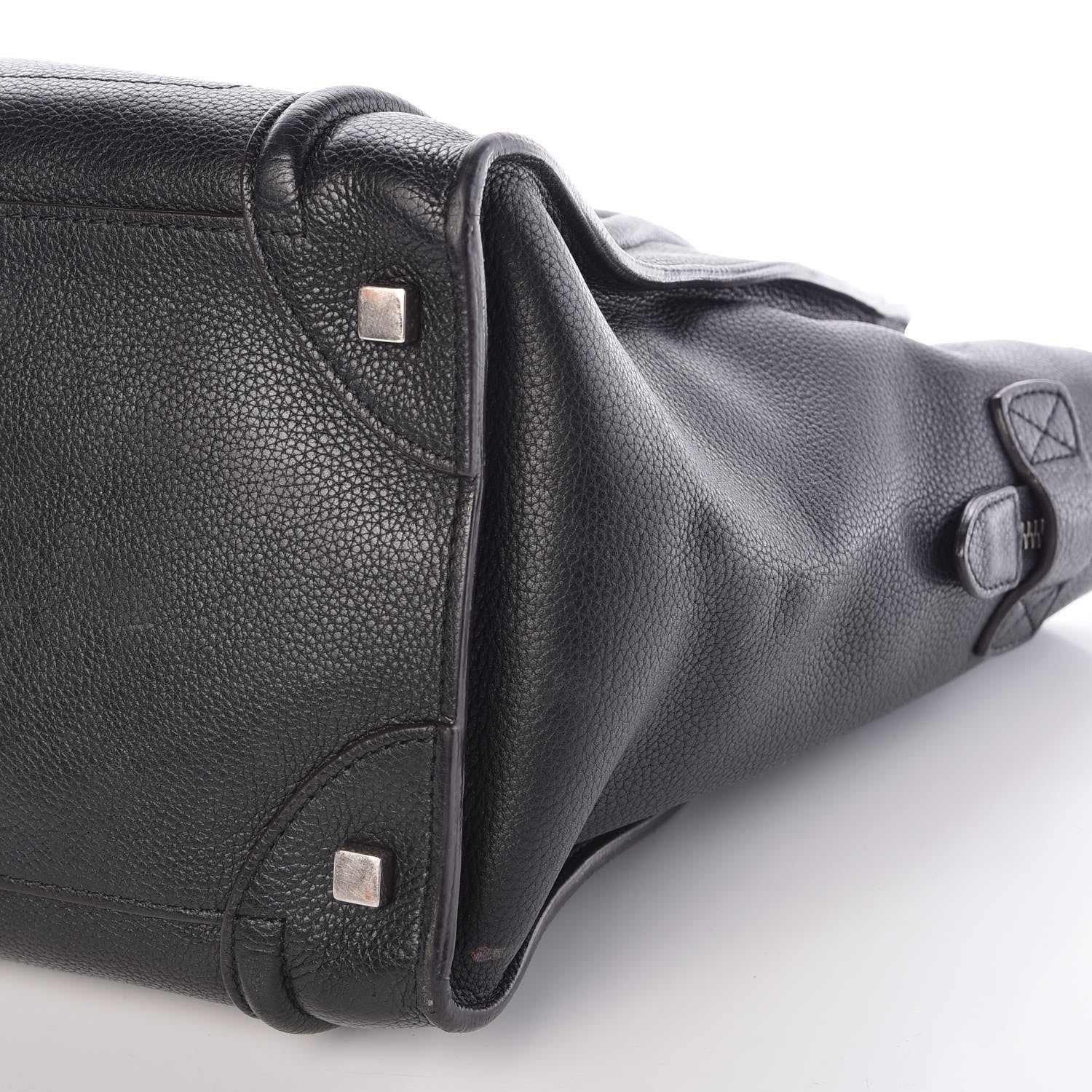 Celine Drummed Calfskin Mini Luggage Black 8 of 8