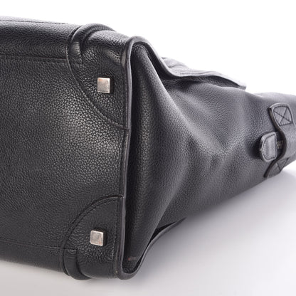 Celine Drummed Calfskin Mini Luggage Black 8 of 8