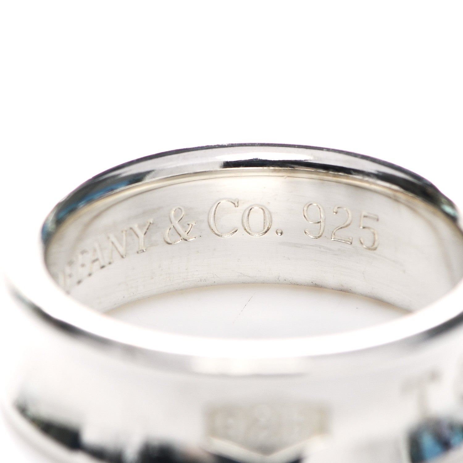Tiffany Sterling Silver 1837 Band Ring 54 6.75 5 of 5