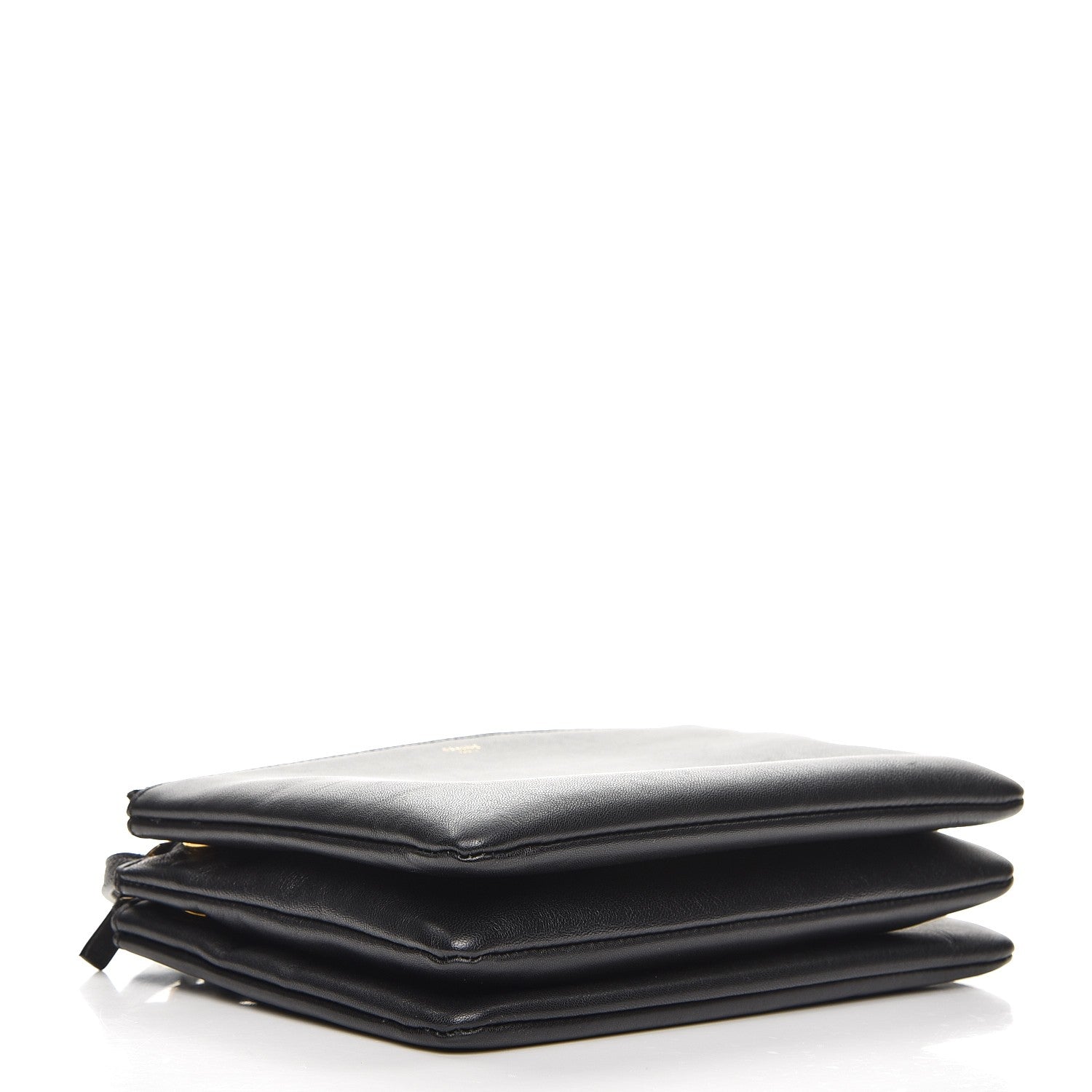 Celine Lambskin Small Trio Crossbody Bag Black 4 of 7