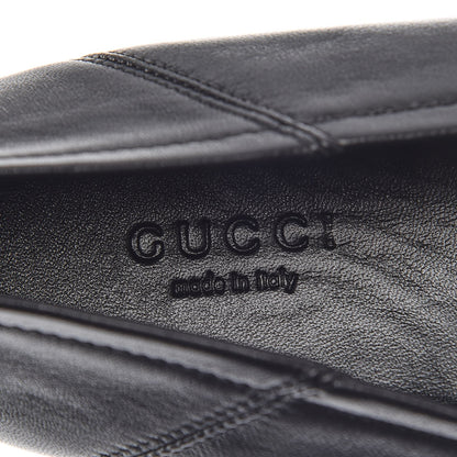 Gucci Lambskin Womens Brixton Horsebit Loafers 37 Black 7 of 7