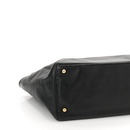 Chanel Calfskin Cerf Executive Shopper Tote Black 8 of 17