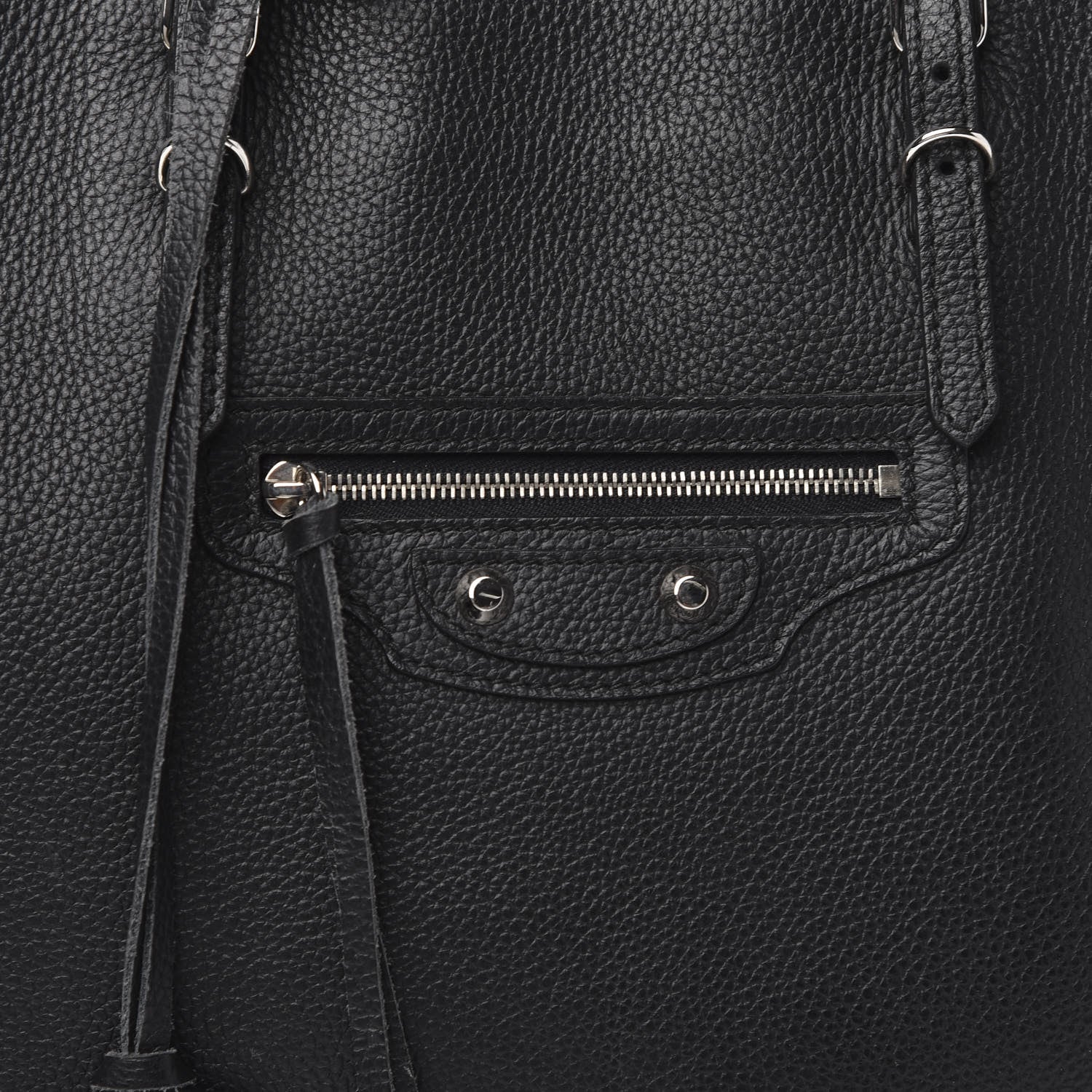 Balenciaga Supple Calfskin Papier A4 Zip Around Tote Black 14 of 14