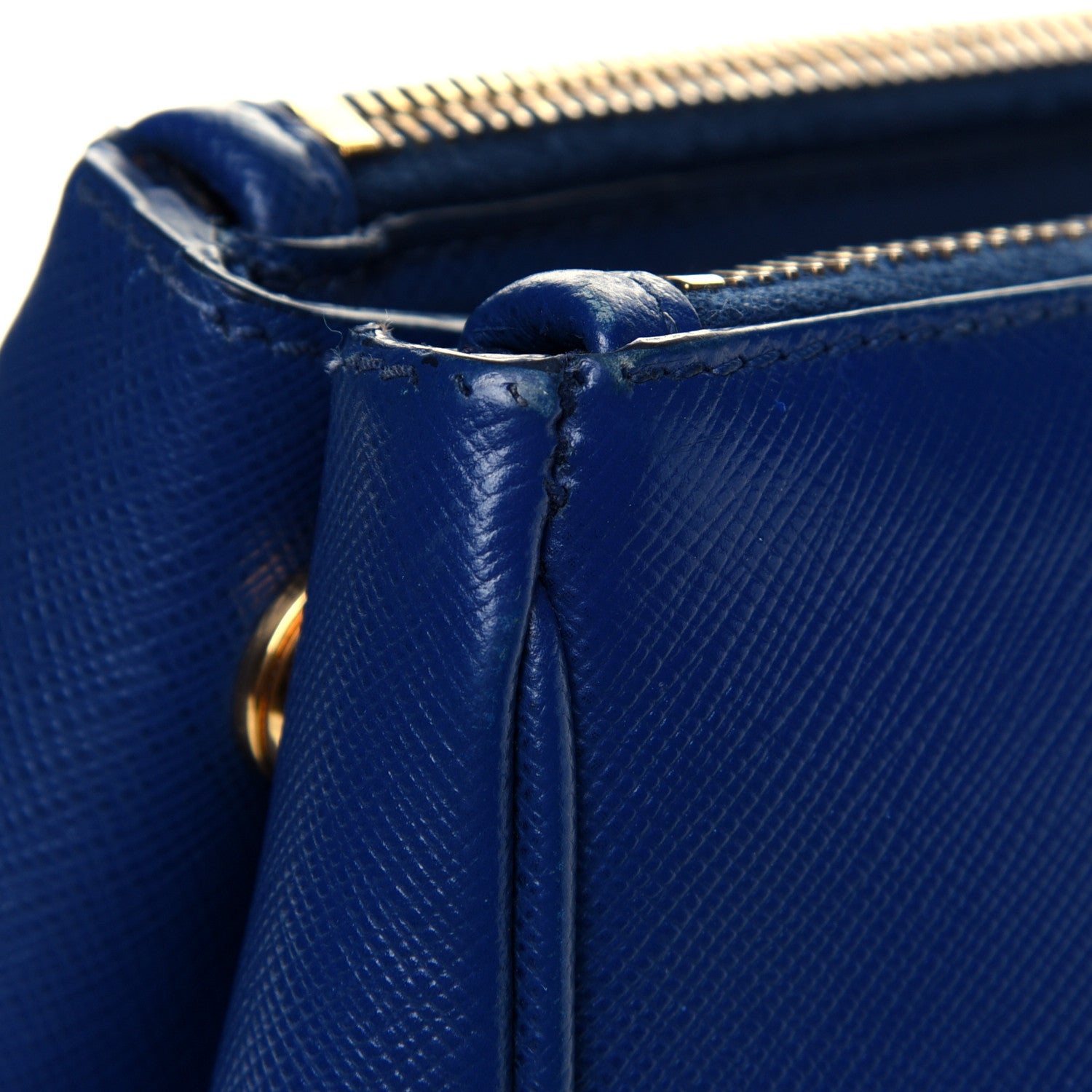 Prada Saffiano Large Galleria Double Zip Tote Bluette 30 of 32