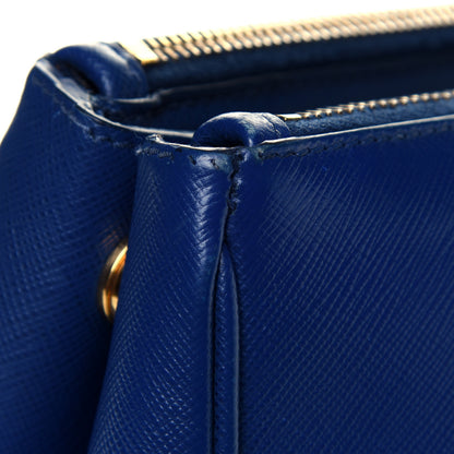 Prada Saffiano Large Galleria Double Zip Tote Bluette 30 of 32