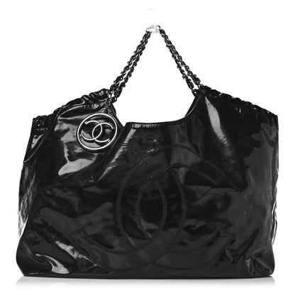 Chanel Vinyl XL Coco Cabas Black 1 of 11