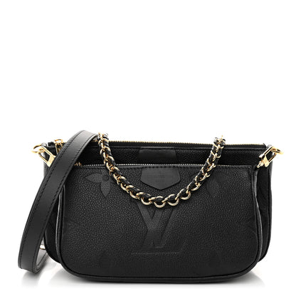 Louis Vuitton Empreinte Monogram Giant Multi Pochette Accessories Black 1 of 10