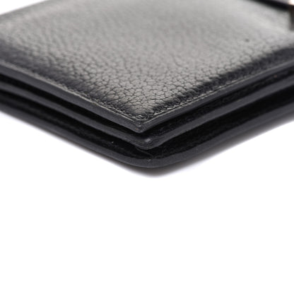 Hermes Chevre Mysore Bearn Gusset Wallet Black 9 of 11