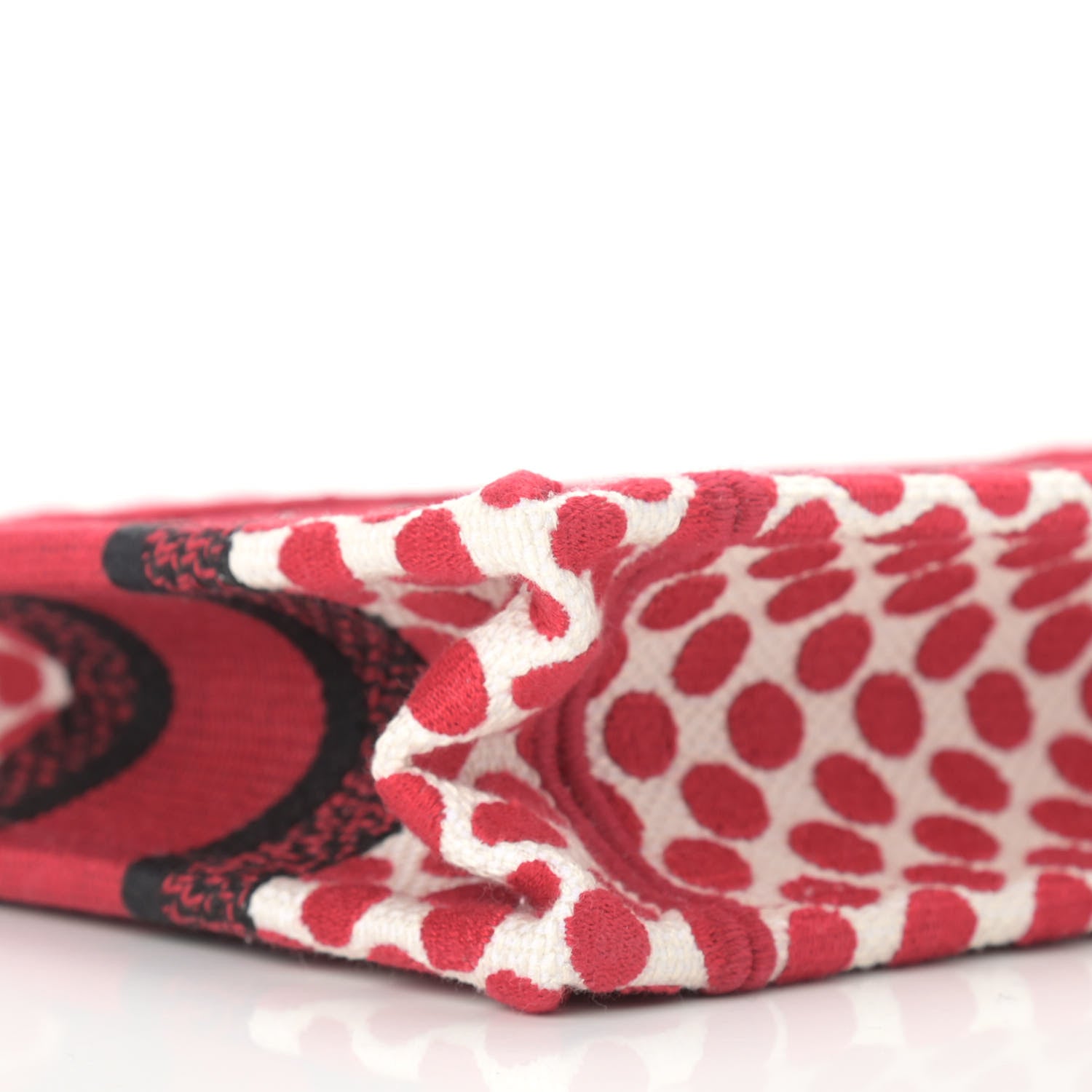 Christian Dior Canvas DiorAmour Dots Mini Book Tote Red 8 of 9