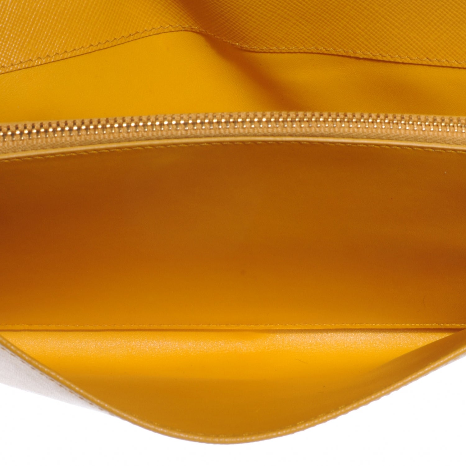 Prada Saffiano Metal Clutch Mimosa 5 of 7
