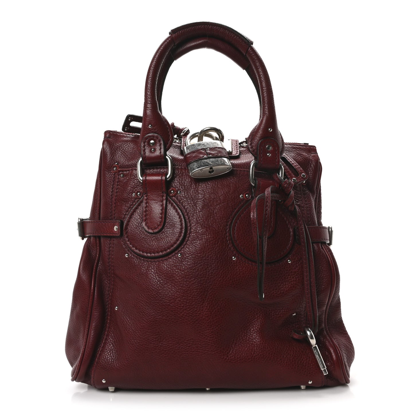 Calfskin Paddington Tote Red