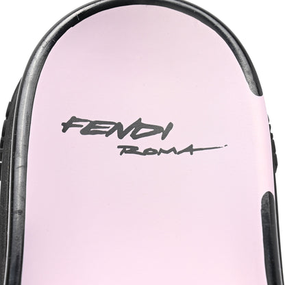 Fendi X JOSHUA VIDES Roma Calfskin Fussbetts Slide Sandals 39 Pink Xiloph White Black 7 of 8
