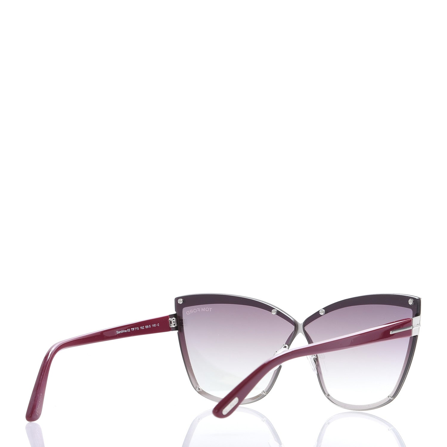 Tom Ford Sandrine Sunglasses TF715 Red 4 of 8