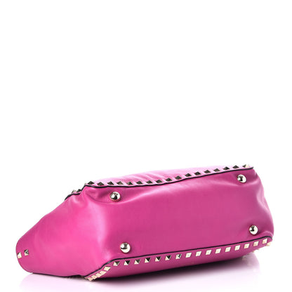 Valentino Garavani Vitello Mini Rockstud Tote Fuxia 5 of 9