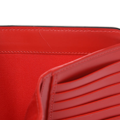 Christian Louboutin Calfskin Love Mini Rubylou Trifold Wallet Marine Latte Silver 7 of 8