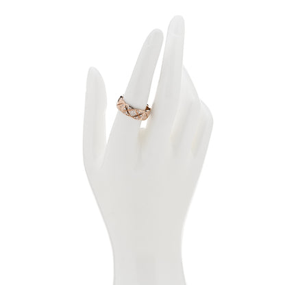 Chanel 18K Beige Gold Diamond Small Coco Crush Ring 55 7.25 2 of 9