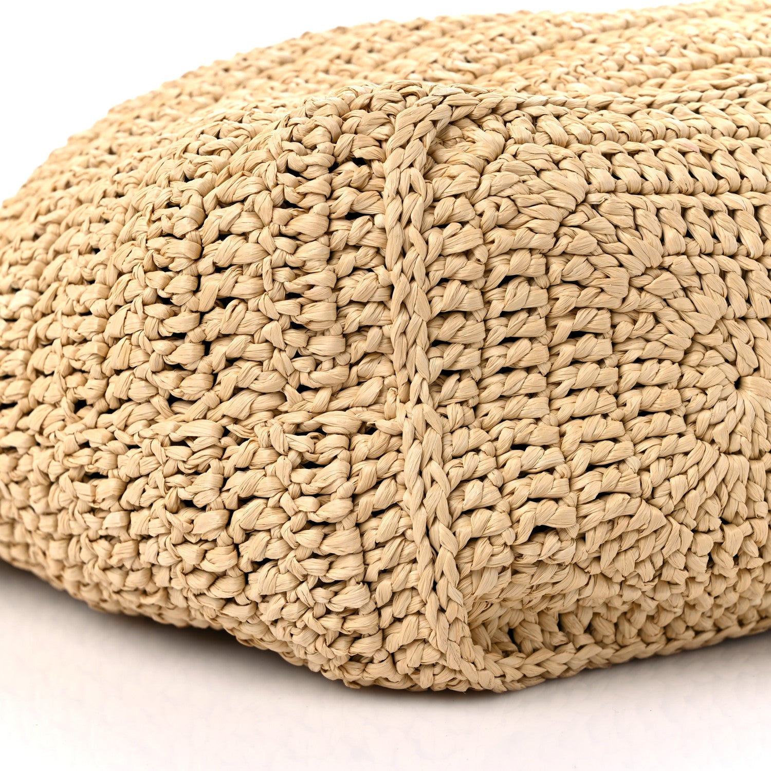 Saint Laurent Raffia Rive Gauche Tote Natural 7 of 8