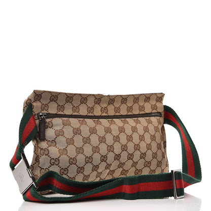 Gucci GG Monogram Double Pocket Belt Bag Dark Brown 3 of 10