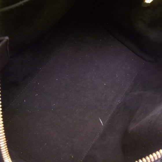 Cuir Patent Embossed Monogram Stephen Bag Grey