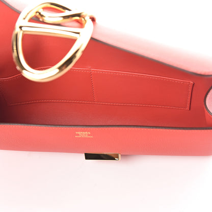 Hermes Evercolor Egee Clutch Rouge Tomate 4 of 6