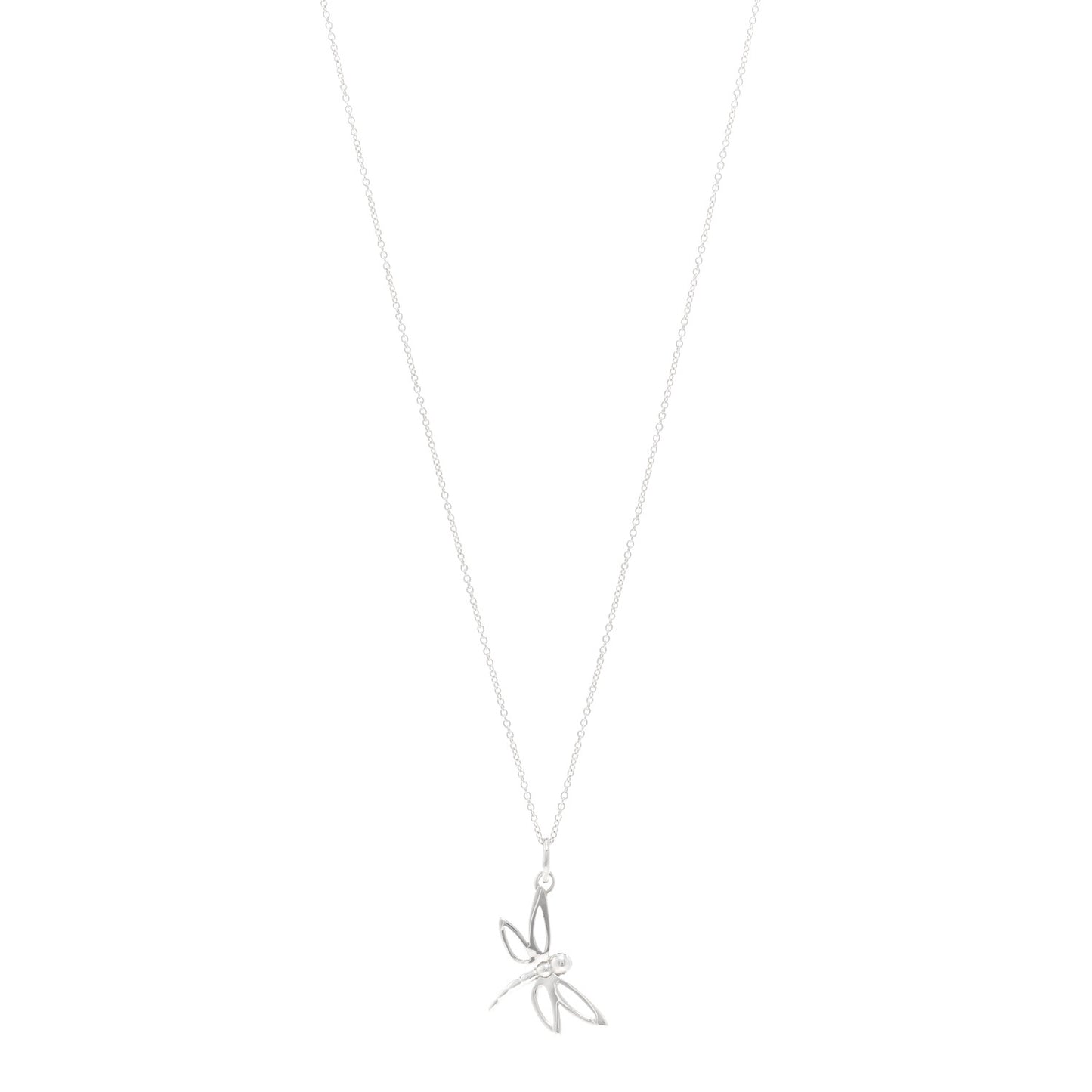 Sterling Silver Dragonfly Pendant Necklace