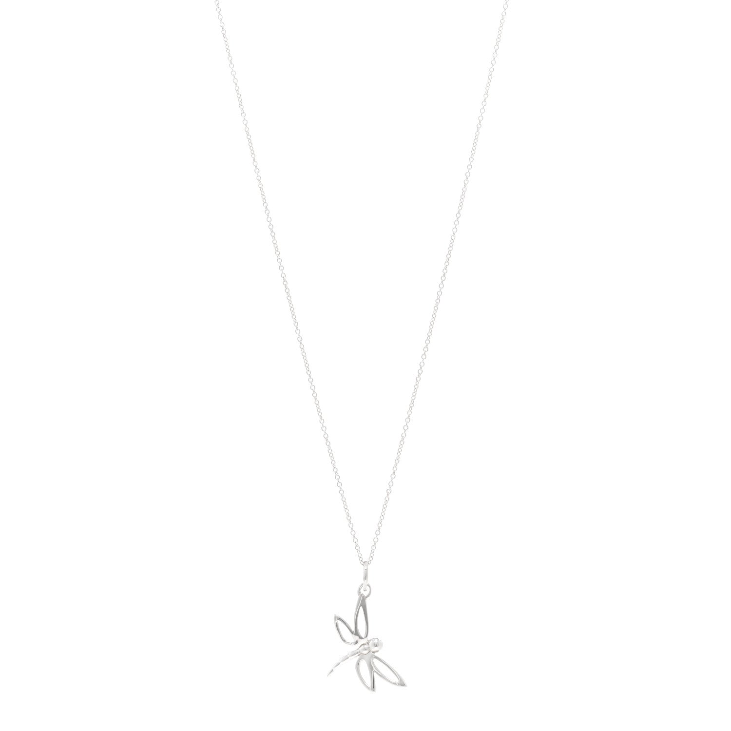 Tiffany Sterling Silver Dragonfly Pendant Necklace 1 of 4