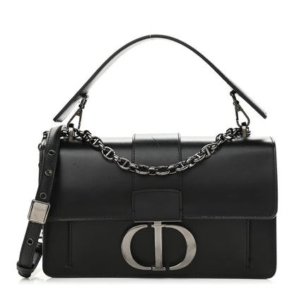 Christian Dior Calfskin 30 Montaigne Chain Flap Bag Black 1 of 11
