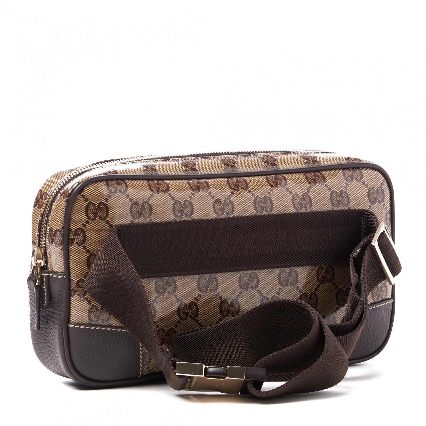Crystal Monogram Belt Bag Brown
