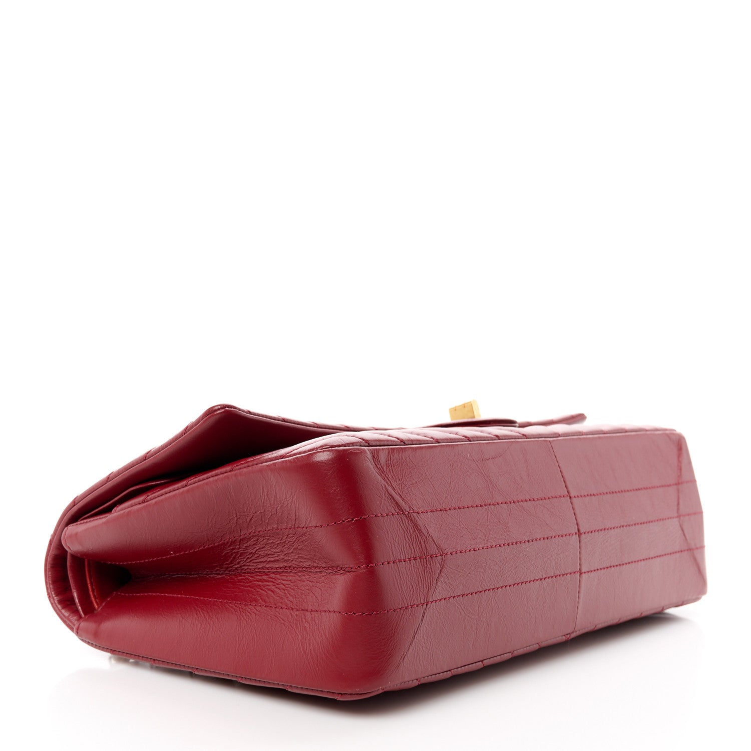 Chanel Aged Calfskin Chevron Quilted 2.55 Reissue 226 Flap Red 4 of 12