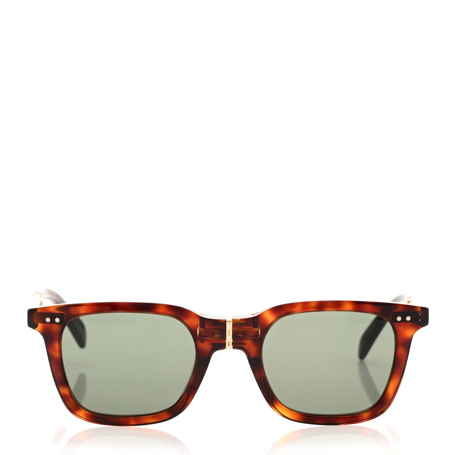 Celine Acetate Folding Sunglasses CL40247I Red Havana 2 of 8