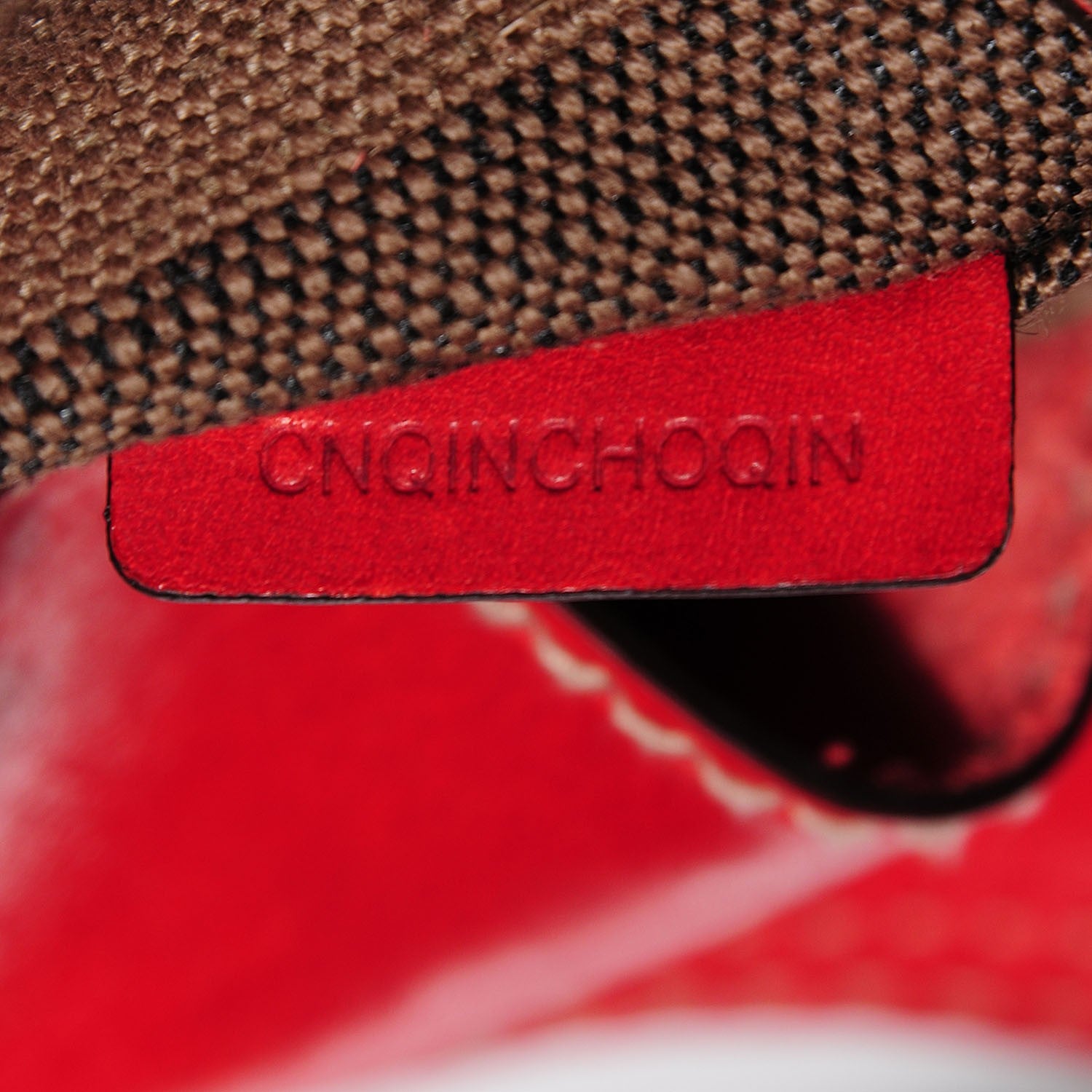 Burberry Canvas Mega Check Medium Susanna Hobo Red 10 of 10