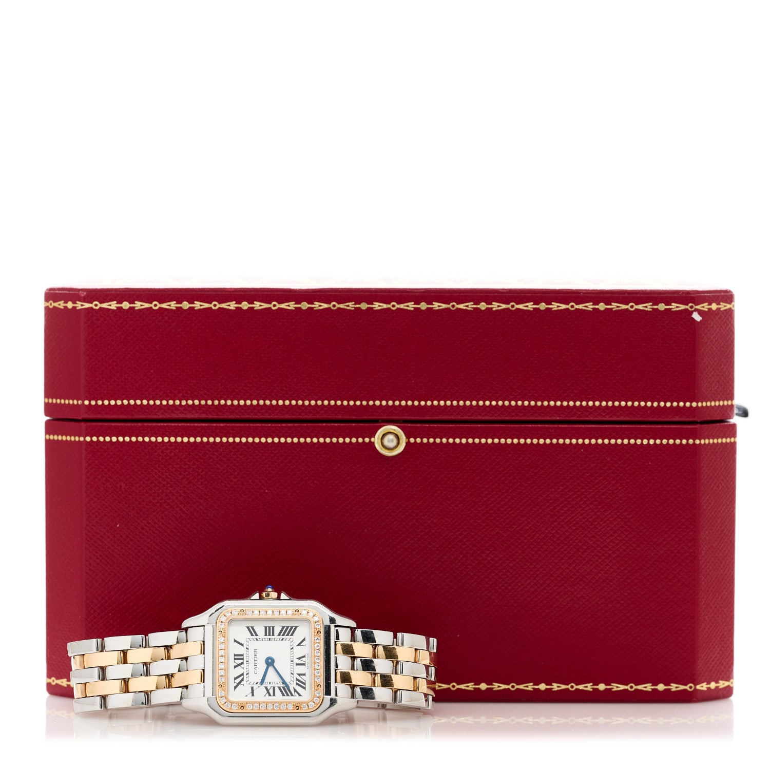 Cartier Stainless Steel 18K Pink Gold Diamond 27mm Panthere Quartz Watch 5 of 5