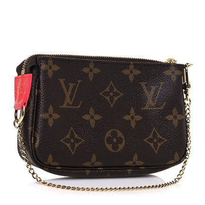 Louis Vuitton Monogram 2021 Christmas Animation London Mini Pochette Accessories Red 2 of 11