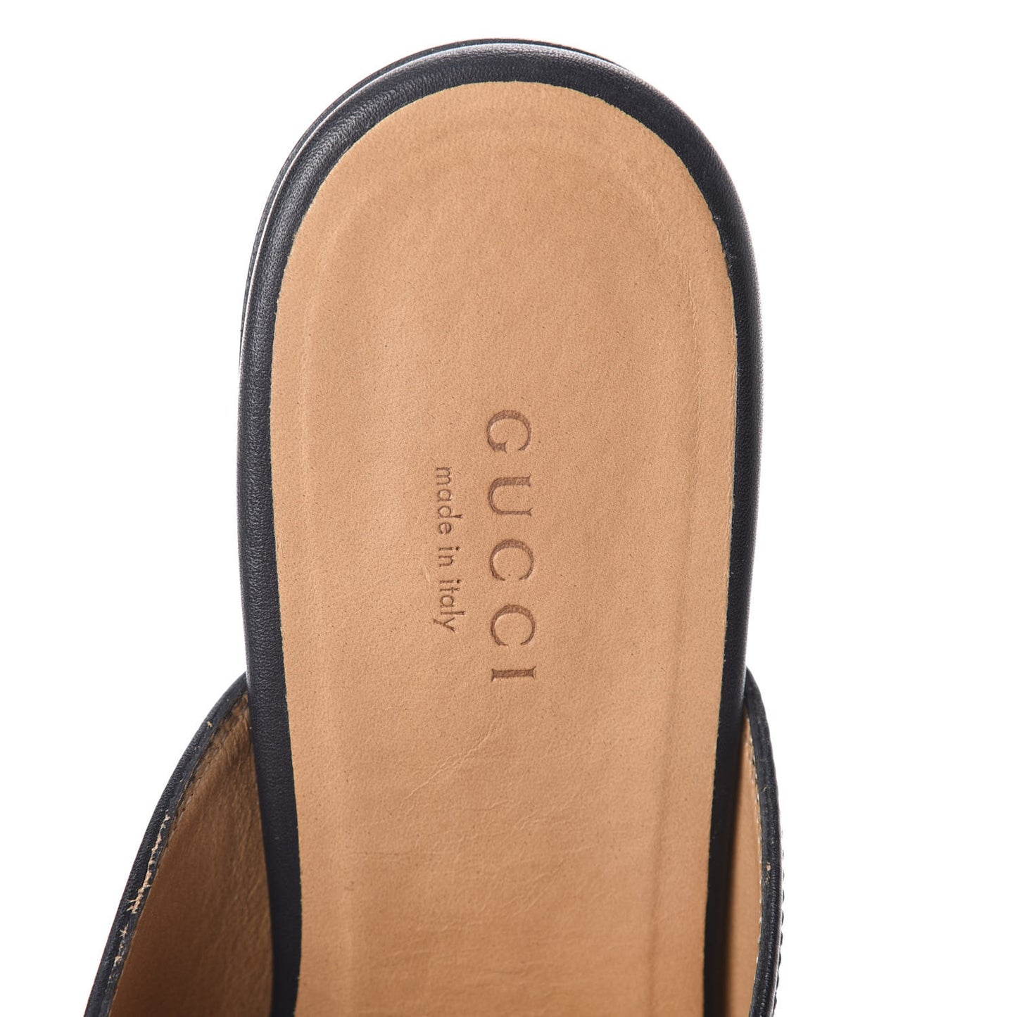 Calfskin Womens Princetown Slippers 37.5 Black