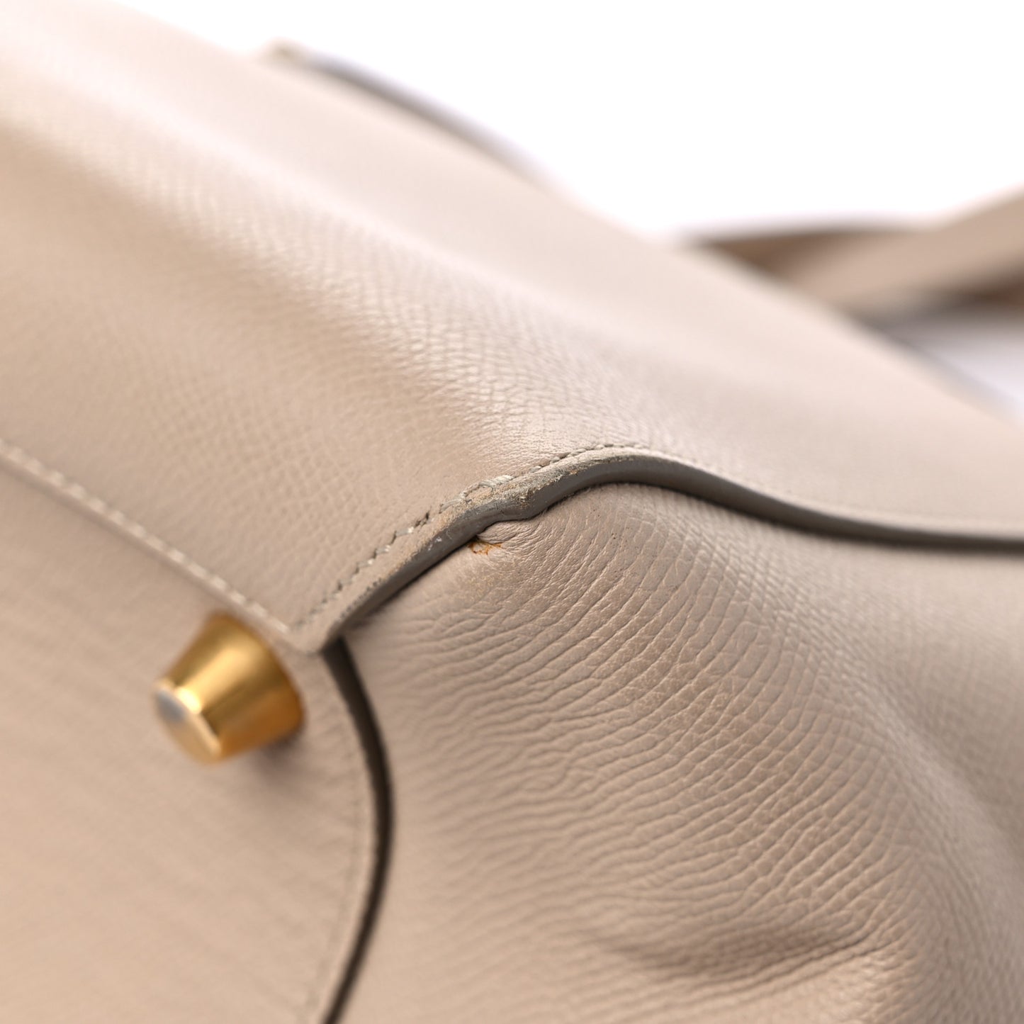Grained Calfskin Mini Belt Bag Light Taupe