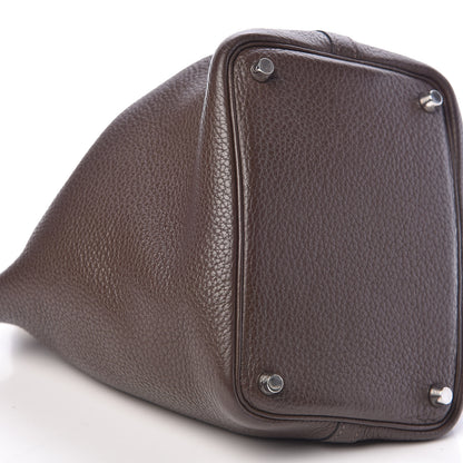 Hermes Taurillon Clemence Picotin 18 PM Cafe 9 of 11
