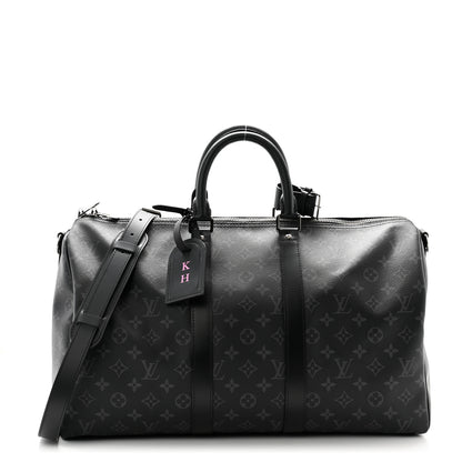 Louis Vuitton Monogram Eclipse Keepall Bandouliere 45 1 of 10
